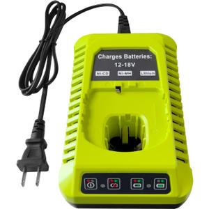 Charger Replacement for Ryobi Battery Charger, Compatible with Ryobi 18V Battery Charger, Works with 12V-18V Ryobi Li-ion & Ni-Cad Ni-Mh Batteries, Compatible with P102, P103, P105, P107, P108, P189