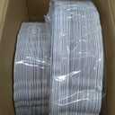 WDF 100pcs Gold Plastic Plates - High-end Baroque Design - Heavy Duty White &Gold Wedding Plates Set Ideal for Weddings/Party/Bridal Shower/Valentine's Day