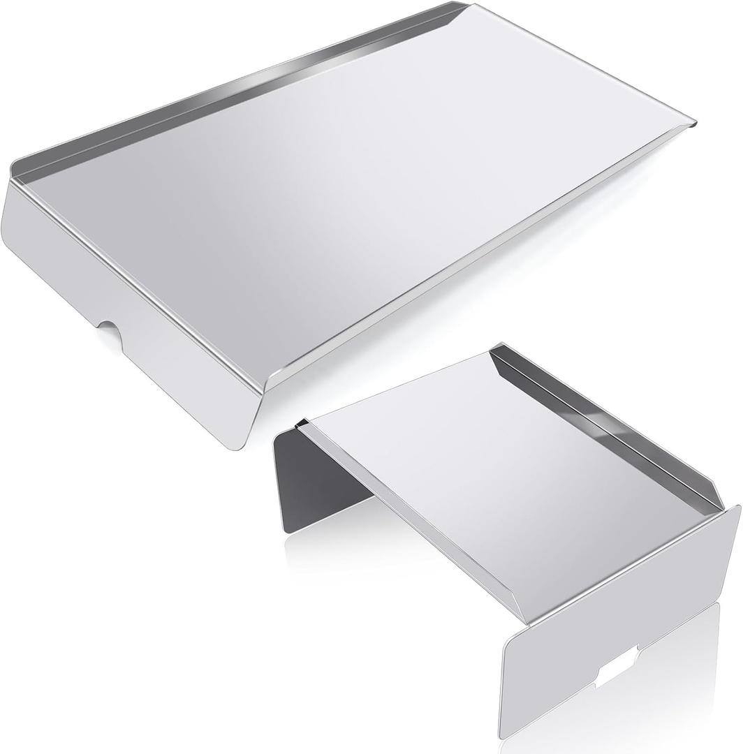 Hiorucet BCA012 Heat Baffle Diffuser & BAC006 Drip Pan for Traeger Pro Series 34, Tex Elite, Texas Elite 34, Eastwood 34, Texas Pro, BCA-012 Heat Deflector, BAC-006 Drip Tray for Traeger Grill Parts