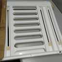IRIS USA 24"-39" Dog Gate, Adjustable Indoor Pet Barrier, Pet Gate for Puppy, Small Dog, Cat, Easy Twist-to-Lock for Doorways & Stairs, Portable, Expandable, 25" Tall, White