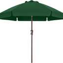 ABCCANOPY 7.5ft Patio Umbrella, Outdoor Table Umbrella with Push Button Tilt and Crank, Market Umbrella for Patio Pool Garden Deck (Green)