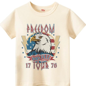 YHHR 4th of July Shirts Toddler Girls Boys American Flag Shirts Kids Patriotic Independence Day Outfit, 120