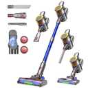 UNINELL HOME Cordless Vacuum Cleaner,45000Pa/450W Vacuum Cleaners for Home with 60Mins Runtime,Lightweight Anti-Tangle Stick Vacuum,Wall-Mount Charging,Vacuum Cordless with Attachments for Pet Hair (Blue)