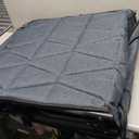 ATORPOK Folding Camping Cot for Adults with Padded Mattress and Pillow, Adjustable Reclining Lounger Sleeping Cot Bed, Ideal for Camping, Travel, Garden, or Office Use, Blue, Single