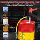 110V Heavy-Flow Liquid Transfer Pump - 2480W Electric Utility oil barrels Pump for Oil, Diesel, Water, Kerosene w/ 91cm Stainless Tube & 2M Steel Hose (100-120L/min)