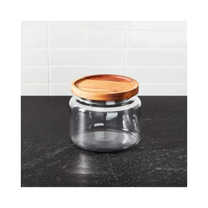 Anchor Hocking Montana Jar with Acacia Lid, 48 oz. Capacity, No Lid