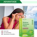3 x 42PCS Motion Sickness Patchs, Sea Sickness Patch for Cruise,Dizziness Resulted from Travel of Cars, Ships, Airplanes (42pcs)