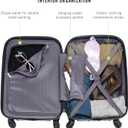 Kenneth Cole REACTION Out of Bounds Lightweight Hardshell 4-Wheel Spinner Luggage, Rose Gold, 20-Inch Carry On