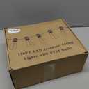 Brightever Outdoor String Lights 150FT, Patio Lights with 75+2 Dimmable ST38 Shatterproof LED Bulbs, Vintage Edison String Lights for Outside, Waterproof Bistro Lights for Halloween Backyard 2700K (150FT-Warm White, Black Wire)