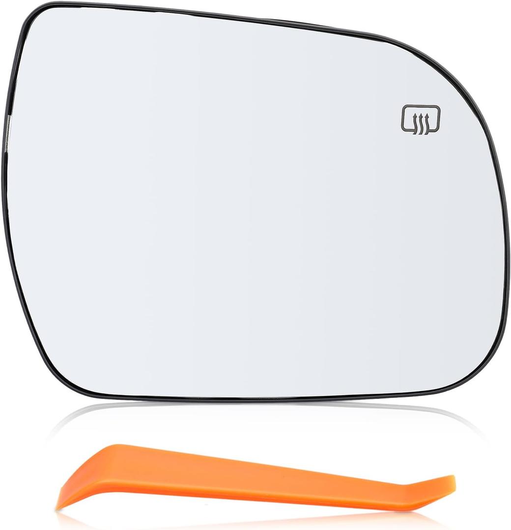 MOTOALL Right Side Heated Rearview Mirror Glass - Passenger Side Exterior Mirror Fit for Toyota Sienna 2011-2019