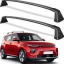 Wonderdriver Lockable 220lbs Roof Rack Cross Bars Compatible with Kia Soul 2020-2025 (Without Side Rails),Heavy Duty Aluminum Roof Rails Crossbars Cargo Canoe Black Rooftop Cargo