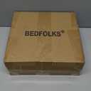 Bedfolks Waterproof Dog Crate Bed,Plush Dog Bed with Removable Washable Cover,Faux Fur Dog Crate Pad for Medium Dogs,Fluffy Dog Kennel Bed 29"x21",Brown