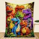 3D Dinosaur Blanket Gifts Toys for Boys Girls, 50"x40" HD Digital Print Flannel Dinosaur Blanket, Soft Warm Fleece Blankets and Throw, Birthday