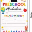 Preschool Graduation Invitations, Class of 2026 Preschool Graduation Party Invites, Colorful Kids Graduation Cards with Envelopes, Pre K Graduation Invitation, 4x6 Inches.(025)