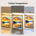 24 Inch Picture Light for Wall - Battery Operated Wireless Wall Sconce with Remote & Timer for Artwork, Portrait, Photo & Frame (Antque Gold)