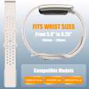Silicone Sport Band Compatible with Whoop 5.0 Bands for Men Women, Soft Breathable Adjustable Waterproof Replacement Wristbands for Whoop 5.0 One, Peak and Life [Not for Gen 4]