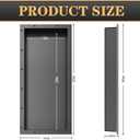 Shower Niche SMC Material 12X28Outside 14x30 in Niche for Shower Wall Shower Niches Ready for Tile Shelf Black, Inner Size: 12x28 Inch and Outer Size: 14x30 Inch