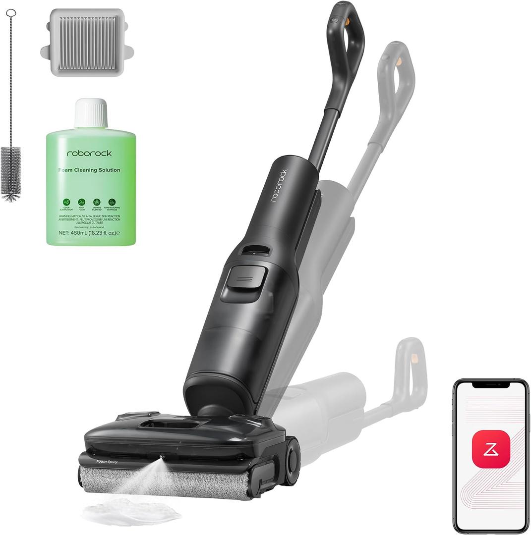 roborock F25 ACE Pro Foam Wet Dry Vacuum Cleaner, 25000Pa Vacuum Mop Combo