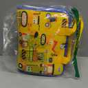 Esjay Toddler Busy Board Montessori Toys for Boys Girls, Sensory Book Educational Activities for Learning Fine Motor Skills, Birthday Gifts for Toddlers, Travel Toys for Airplane Car, Yellow Truck