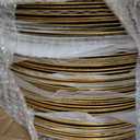 13'' Chargers for Dinner Plates, Gold Charger Plates Bulk 100pcs