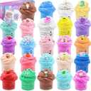 24 Pack Butter Slime Kit, Party Favor Supplies, Super Soft, Non-Sticky, Goody Bag Toy, Prize for Girl and Boys, Christmas Stocking Stuffers