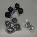 8 PCS 1" Free Punching Pastable Plate Caster with Stickers and Screws, Self Adhesive Swivel 360 Rotation Universal Wheel, for Small Appliances, Furniture, Trash Can, Storage Box