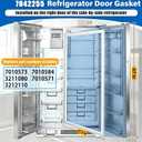 Upgraded 7042255 Refrigerator Door Gasket Replacement for Subzero | Fit 532 590 632 690 695-2, 67″×27.5″ 7010573 Fridge Gasket Replace 7010584 3211080 7010571 3212110 Freezer Seal