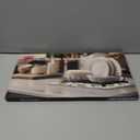 Dark Gray Dish Drying Mats 20" x 15", XL Kitchen Drying Mat for Counter, Microfiber Dish Dryer Mat, Microfiber Dish Rack Mat, Foldable Dish Drying Pad for Dishes, Pots, Pans (Dark Gray)