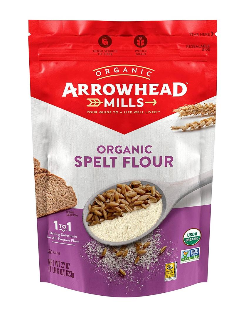 Arrowhead Mills Organic Spelt Flour, 22 oz Bag (22 Ounce (Pack of 1)), Best By: MAY 13 2026