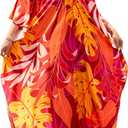 Kaftan Dresses for Women V Neck Moo Moos Colorful Print Cover Ups