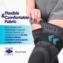 Caspe Leg Compression Sleeve With Strap, Full Length Thigh Knee Calf Support, Knee Compression Sleeve Women & Men, Full Leg Support for Light Recovery, Daily Wear