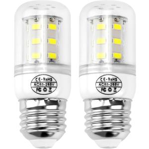 AMI PARTS KEI D34L Refrigerator Bulb 5304511738,LED Refrigerator Light Bulb 3.5W Compatible with frig.idaire Refrigerator Light Bulb AP6278388 PS12364857 (85V-265V White Light*2 Pice)