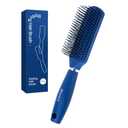 RHOS Hair Brush for Men - Detangler and Styling Brush with Nylon Bristles for Wet and Dry Hair, Massage Function, Suitable for Bangs, Thin, Short, and Thick Hair (1 Pack - Blue)