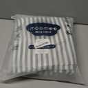 MooMee Striped Duvet Cover Set 100% Washed Cotton Linen Like Textured Breathable Durable Soft Comfy (Heathered Green Classic Stripes, Full 80"x90")