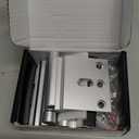 Home Security Door Lock, 2 Pack Childproof Door Reinforcement Lock with 3 Inch Stop Withstand 800 lbs for Top Front Inward Swinging Door, Upgrade Flip High Night Lock to Defend Your Home Kids (Silver)