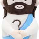 Jesus Plush Stuffed Doll Finding My Friend Jesus Doll 8" Easter Mary Plushies Easter Party Easter Favors Gift for Kids (Blue)