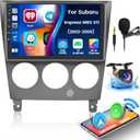 for Subaru Impreza WRX STI 2003-20062+64GB Android 13 Carplay Stereo with Wireless Carplay Android Auto, 9'' Touch Screen Car Radio, GPS WiFi Bluetooth SWC FM EQ Mic Backup Camera