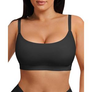Feelingirl Black Sports Bra, Size XL