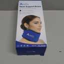 Atsuwell Soft Neck Brace Cervical Collar, Adjustable Neck Support Brace with Removable Gel Pack, Reusable Ice Wrap for Correct Posture, Sleeping, Pink