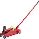 Amazon Basics Hydraulic Floor and Portable Car Jack, 2.2 Short Ton/ 2 Metric Ton/ 2 Tonne / 2000 kg Capacity, Slow Release, Red