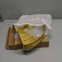 Brushed Gold Bathroom Corner Shelf Wall Mount Shower Organizer Shampoo Holder with Hooks,Adhesive or Drilling