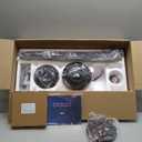 ocioc 52 inch Ceiling Fans with Lights, Large Air Volume Ceiling Fans with Reversible Quiet DC Motor and RemoteBlack