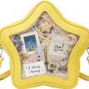 Star Ita Bag - Pin Display Crossbody Bag with Star Shape Window, PU Itabag Backpack, Y2K Aesthetic & Cute Fashion