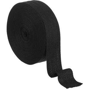 uxcell 1.57 Inch Cotton Twill Tape Ribbon, 22 Yards Roll Herringbone Webbing Tape, Bias Binding Tape for Sewing DIY Crafts, Black