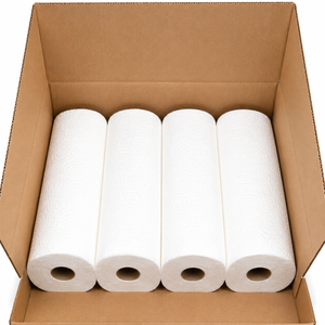 Amazon Basics 2-Ply Paper Towel, Flex Sheets, 150 Sheets per Roll, 4 Rolls, White, 900 Total Sheets
