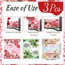 Mailbox Covers Magnetic Standard Size 18" X 21", 3PCS Valentines Day Easter St. Patrick's Day Mailbox Cover, Seasonal Post Letter Box Cover Wraps Decor for Outdoor Garden