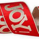 4 Inch Velvet Wired Ribbon 10 Yards Joy Crushed Velvet Christmas Ribbon for Gift Wrapping Christmas Tree Decoration Crafts Wreaths Supplies-Continuous (Red Velvet)