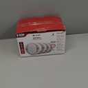 Kidde Hardwired Smoke Detector, AA Battery Backup, Interconnectable, LED Warning Light Indicators, 4 Pack