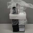 Vakoo Oil and Vinegar Dispenser Set - 17oz/500ml, Extra Thick Glass, Leak-Proof, Olive Oil Dispenser Bottle for Kitchen (White Black)