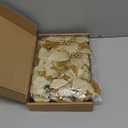 Boao 24 Pieces Christmas Artificial Glitter Poinsettia Flowers Xmas Flowers Wedding Christmas Tree New Year Ornaments(Gold)